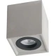 Απλίκα Σποτ Τετράγωνη Από Τσιμέντο Σε Γκρι Χρώμα 1x GU10 - ACA Decor