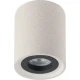 Απλίκα Σποτ Στρογγυλή Από Τσιμέντο Σε Λευκό Χρώμα 1x GU10 - ACA Decor