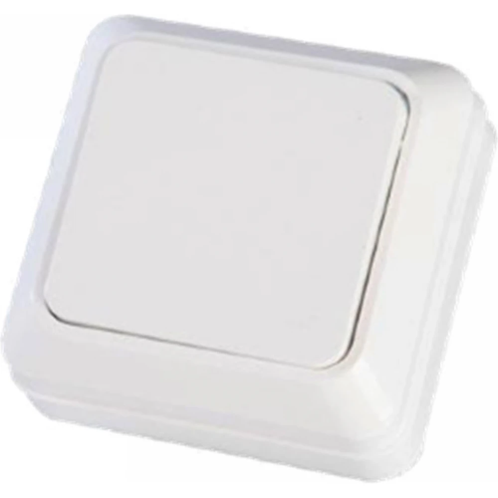 Διακόπτης Εξωτερικός Απλός ΜΙΝΙ Λευκός ΙΡ20 - Eurolamp