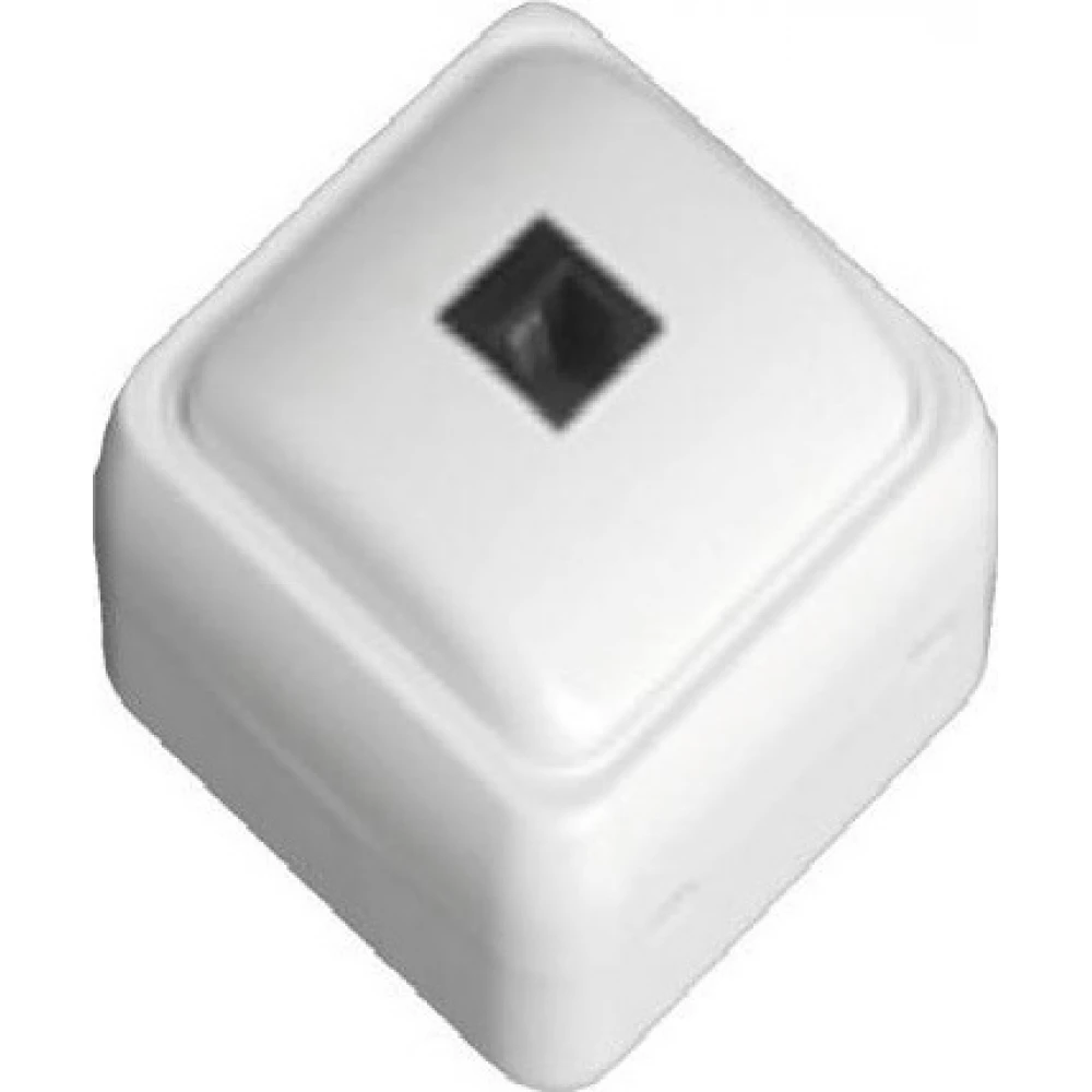 Πρίζα ΜΙΝΙ DATA Μονή RJ45 8P8C Λευκή IP20 - Eurolamp