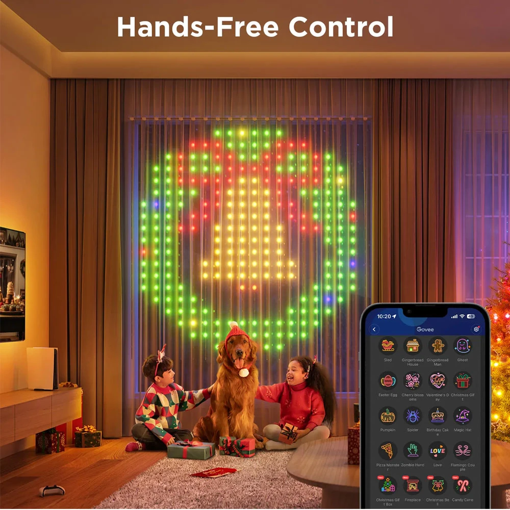 Govee Λαμπάκια Κουρτίνα Smart RGBIC Dynamic DIY Lights Netflix Co-branding ( H70BC )