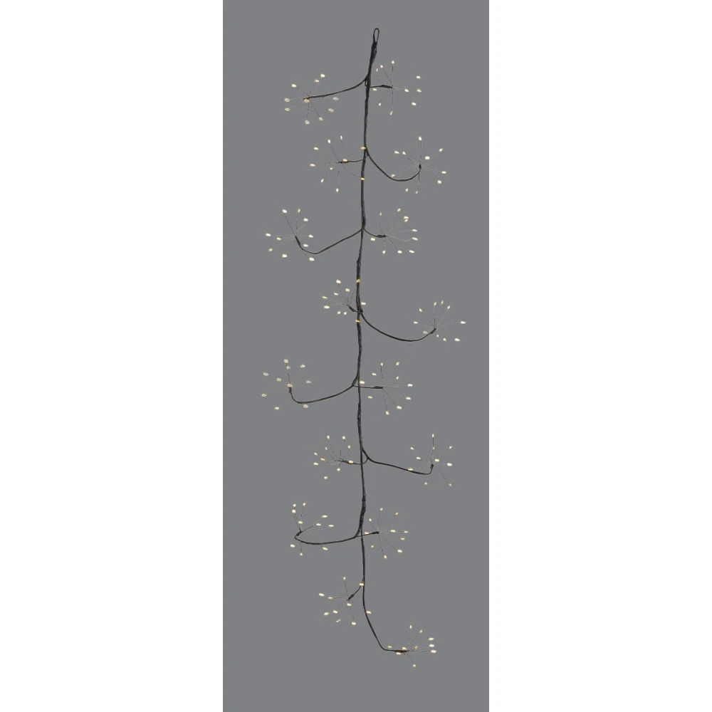 Φωτιζόμενη Χριστουγεννιάτικη Γιρλάντα Με 160 Led Φωτάκια Θερμού Φωτισμού Με Μετασχηματιστή ip44 Και Dimmer 120cm