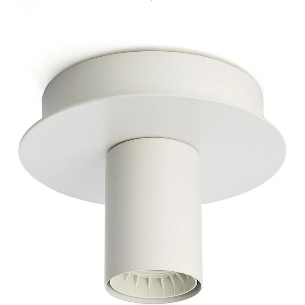 Πλαφονιέρα Μεταλλική Σε Λευκό Ματ Χρώμα ø12cm 1x 60W E27 - Perenz