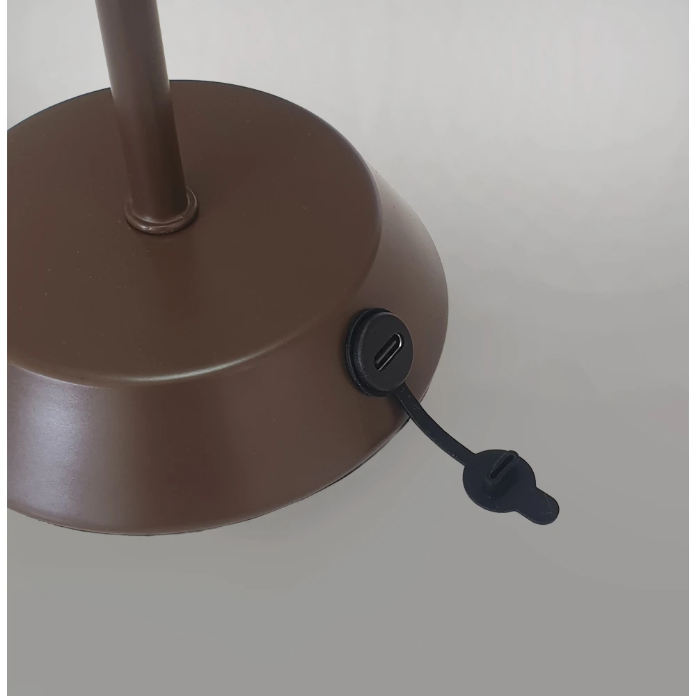 LED Φωτιστικό Επιτραπέζιο Dimmable 2W Καφέ California Viokef