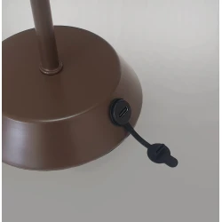 LED Φωτιστικό Επιτραπέζιο Dimmable 2W Καφέ California Viokef