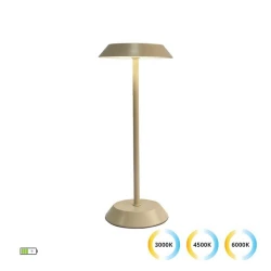 LED Φωτιστικό Επιτραπέζιο Dimmable 2W Μπεζ California Viokef