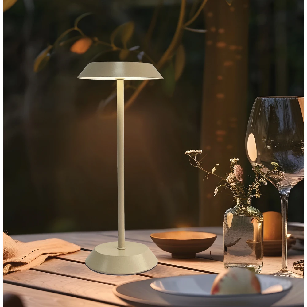 LED Φωτιστικό Επιτραπέζιο Dimmable 2W Μπεζ California Viokef