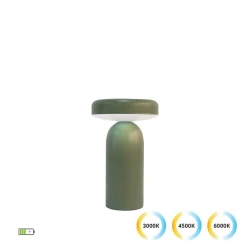 LED Φωτιστικό Επιτραπέζιο Dimmable 2W Πράσινο Komo Viokef