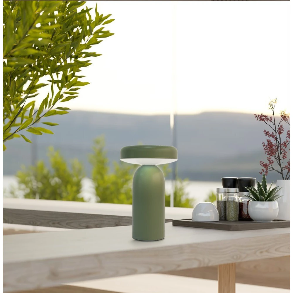 LED Φωτιστικό Επιτραπέζιο Dimmable 2W Πράσινο Komo Viokef