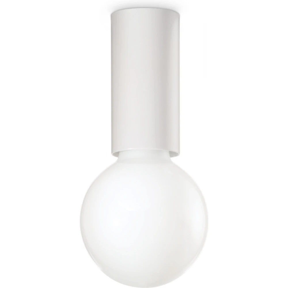 Petit pl1 Μονό Σποτ με Ντουί E27 σε Λευκό Χρώμα  Ideal Lux