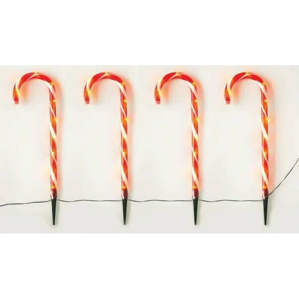 Φωτιζόμενη Χριστουγεννιάτικη Πλαστική Φιγούρα Ζαχαρωτό Ύψους 60εκ 40WW LED ΛΑΜΠΑΚΙΑ Με 8 Προγράμματα,IP44 ACA