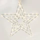 Χριστουγεννιάτικο Κρεμαστό Αστέρι Φωτιζόμενο 300x65.5εκ.Με 70 Μini Led Λαμπάκια,Θερμό Λευκό, Με Ασημί Καλώδια IP44- ACA