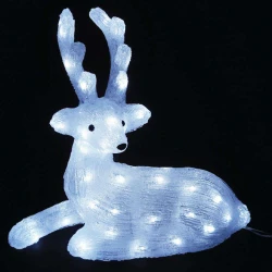 Ακρυλικός ΚΑΘΙΣΤΟΣ ΤΑΡΑΝΔΟΣ 55 LED ΛΕΥΚΑ IP44 36*16,5*37cm ACA