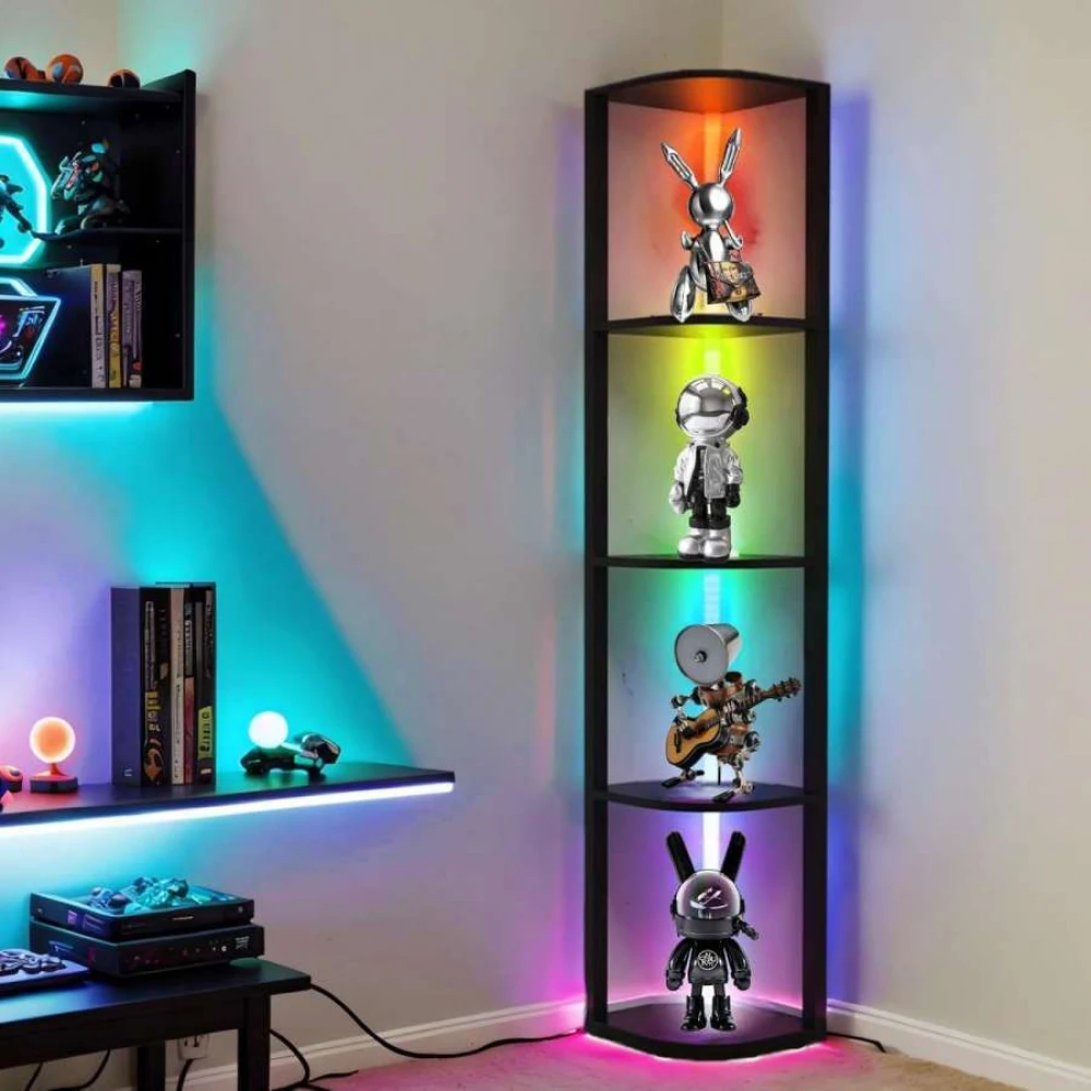 Φωτιστικό LED και Ραφιέρα Δαπέδου HOUSTON - Atman