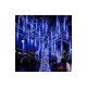 180 Λαμπάκια LED "SNOWDROP"Λευκά τύπου Μετεωρίτης 4m+5m Διαφανές Καλώδιο Aca