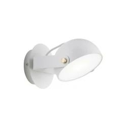 LED Απλίκα Μεταλλική σε Λευκό 6W 540Lm 3000K Hemi VIOKEF