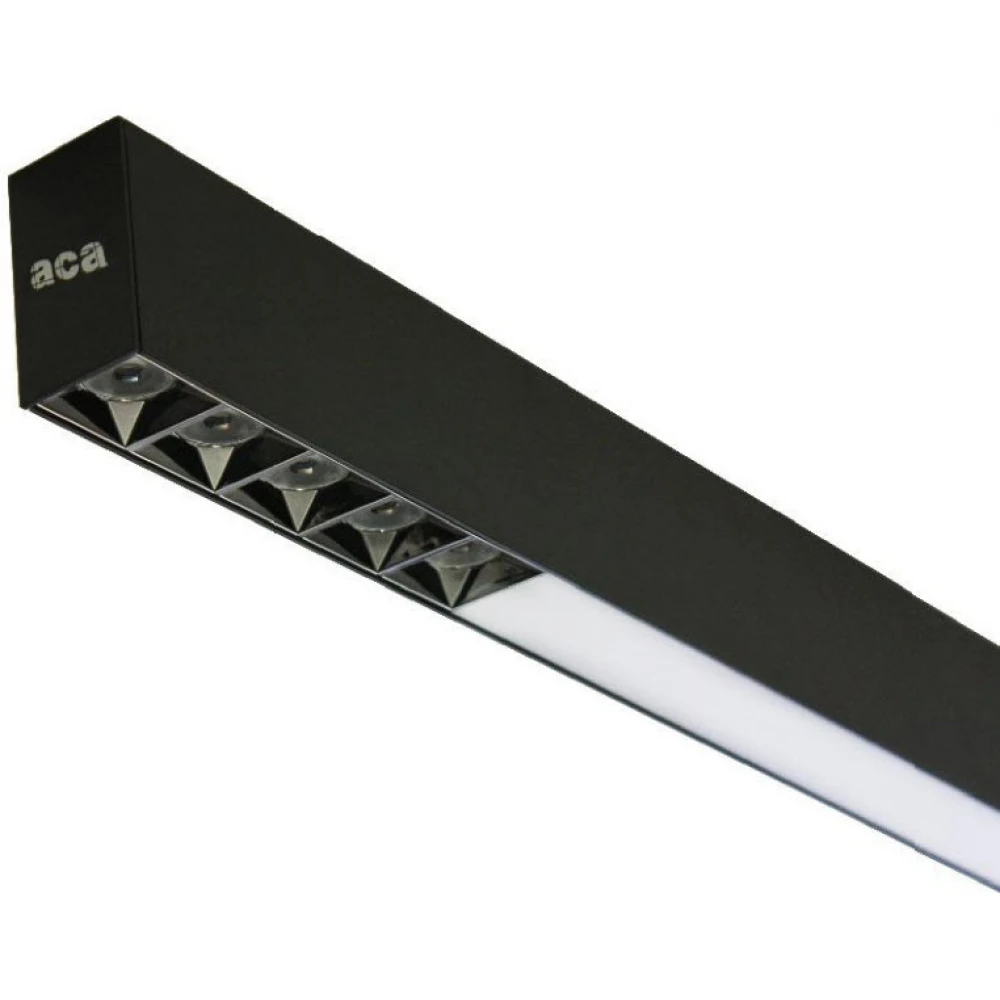 LED Γραμμικό Κρεμαστό Φωτιστικό 152 cm AISHAC Με Συνδυασμό Spot Φωτισμού Κλειστών Μοιρών και Γραμμικού Ενιαίου Φωτισμού