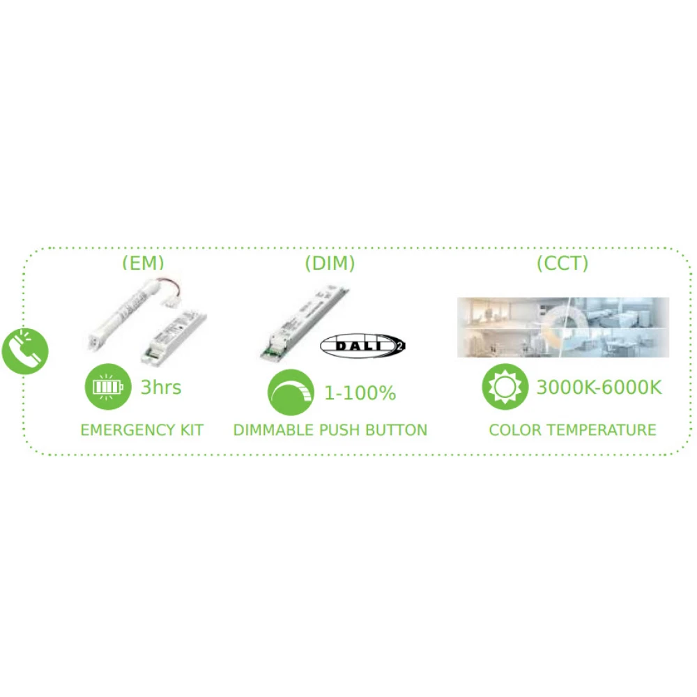 Επαγγελματικό LED Γραμμικό Κρεμαστό Φωτιστικό Σειρά VELOR MINI Σε Διάφορα Μήκη