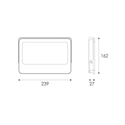 ΠΡΟΒΟΛΕΑΣ LED SMD ΜΑΥΡΟΣ 100W 3CCT 10000LM 185-265V IP66 ACA