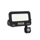 ΠΡΟΒΟΛΕΑΣ LED SMD ΜΑΥΡΟΣ ΜΕ ΑΙΣΘΗΤΗΡΑ 20W 3CCT 2000LM 185-265V IP66 - ACA