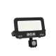 ΠΡΟΒΟΛΕΑΣ LED SMD ΜΑΥΡΟΣ ΜΕ ΑΙΣΘΗΤΗΡΑ 30W 3CCT 3000LM 185-260V IP66 - ACA