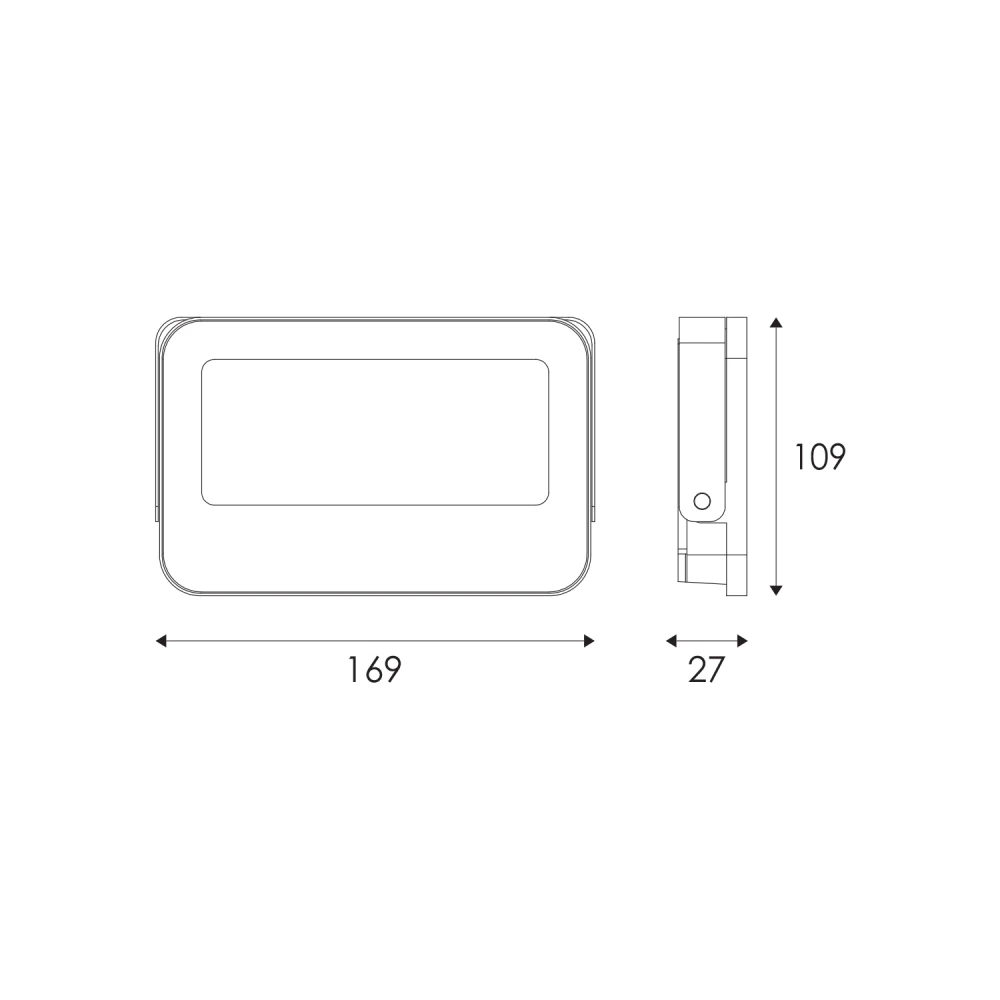 Στεγανός Λευκός Προβολέας LED 30W IP66 3CCT 3000LM 185-265V ACA