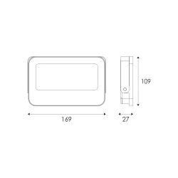 Στεγανός Λευκός Προβολέας LED 30W IP66 3CCT 3000LM 185-265V ACA
