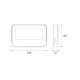 Στεγανός Μαύρος Προβολέας LED 30W IP66 3CCT 3000LM 185-265V ACA