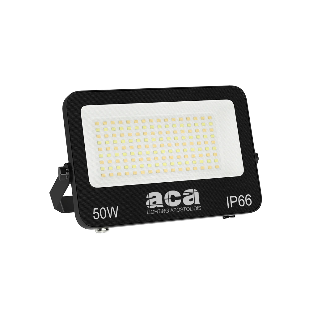 ΠΡΟΒΟΛΕΑΣ LED SMD ΜΑΥΡΟΣ 50W 3CCT 5000LM 185-265V IP66 ACA