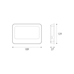 ΠΡΟΒΟΛΕΑΣ LED SMD ΜΑΥΡΟΣ 50W 3CCT 5000LM 185-265V IP66 ACA