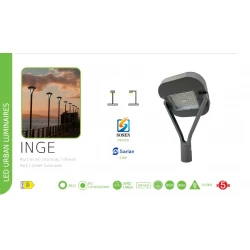 LED URBAN LUMINAIRE 50W CCT (3000K-6500K) 8000LM 230V IK08 IP66 5 ΧΡΟΝΙΑ ΕΓΓΥΗΣΗ ACA