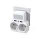 XO WL09 adaptor από 1 σούκο πρίζα σε 2 σούκο 16A με φως νυκτός + 2x USB A+βάση τοποθέτησης κινητού