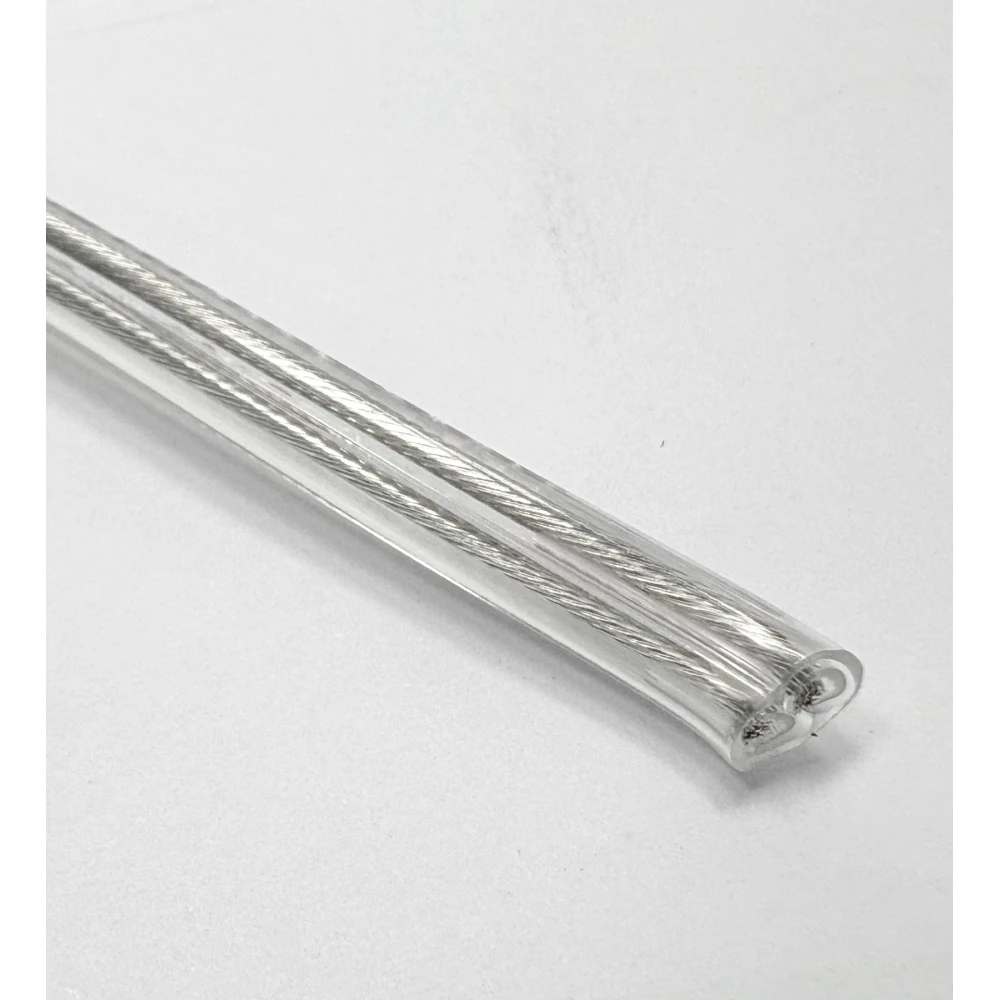 Καλώδιο Οβάλ PVC Διπλής Επένδυσης H03VVH2-F 2x0.75 Διάφανο 