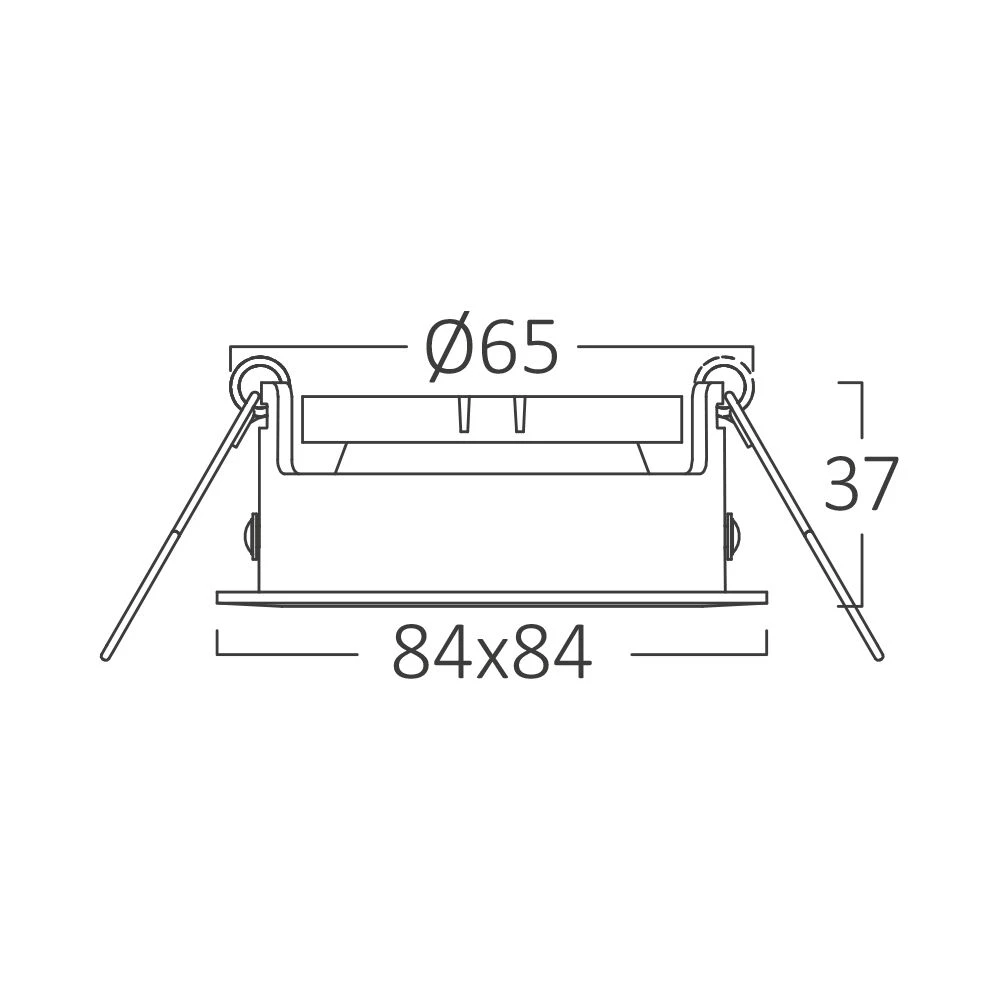 Σποτ Tetra Τετράγωνο Μαύρο 1xMR16 - Braytron