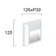 Φωτιστικό Απλίκα Πλαστική LED Τετράγωνη 3W cct Σε Λευκό Χρώμα Leros Plus VIOKEF
