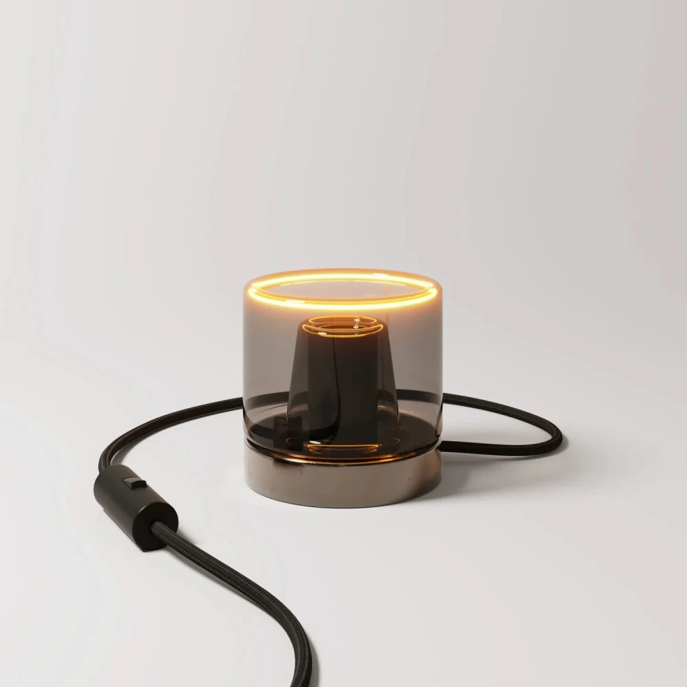 Επιτραπέζιο φωτιστικό Posaluce Ghost - Μαύρο πέρλα - Creative Cables