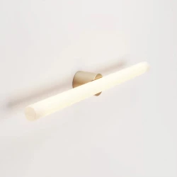 Φωτιστικό τοίχου ή οροφής σε μέταλλο με λαμπτήρα LED γραμμικό S14d 20W - Σατινέ χρυσό - Creative Cables