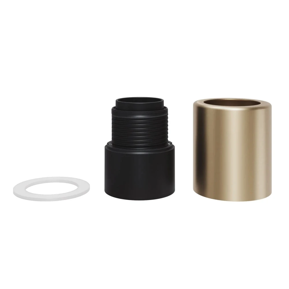 Ντουί E27 μεταλλικό για τοίχο ή οροφή - Σατινέ μπρονζέ - Creative Cables