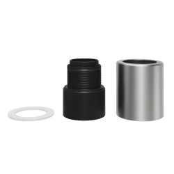 Ντουί E27 μεταλλικό για τοίχο ή οροφή - σατινέ τιτάνιο - Creative Cables