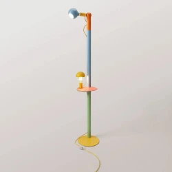 Επιδαπέδια Λάμπα Rocco XXL Πολύχρωμη Με Λαμπτήρα Maria και Camo - Creative Cables