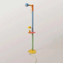 Επιδαπέδια Λάμπα Rocco XXL Πολύχρωμη Με Λαμπτήρα Maria και Camo - Creative Cables