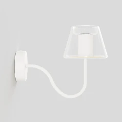 Φωτιστικό τοίχου Fermaluce G07 με επέκταση σε S - E27 max 42W - Λευκό Ματ - Creative Cables