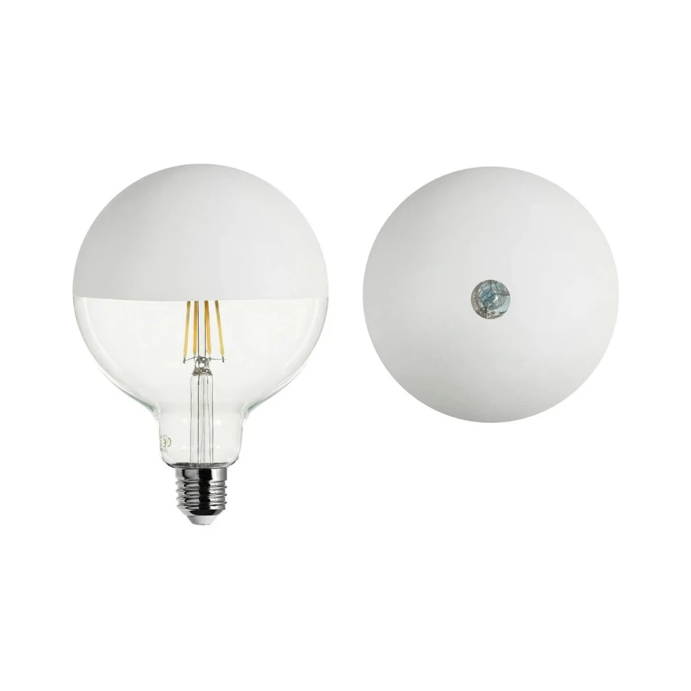 Λαμπτήρας LED Maria G125 4,8W 806Lm Filament E27 2700K Ρυθμιζόμενης έντασης - Λευκό - Creative Cables