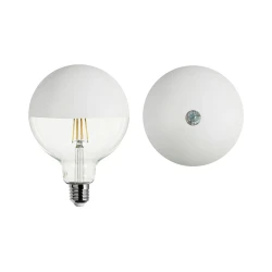 Λαμπτήρας LED Maria G125 4,8W 806Lm Filament E27 2700K Ρυθμιζόμενης έντασης - Λευκό - Creative Cables