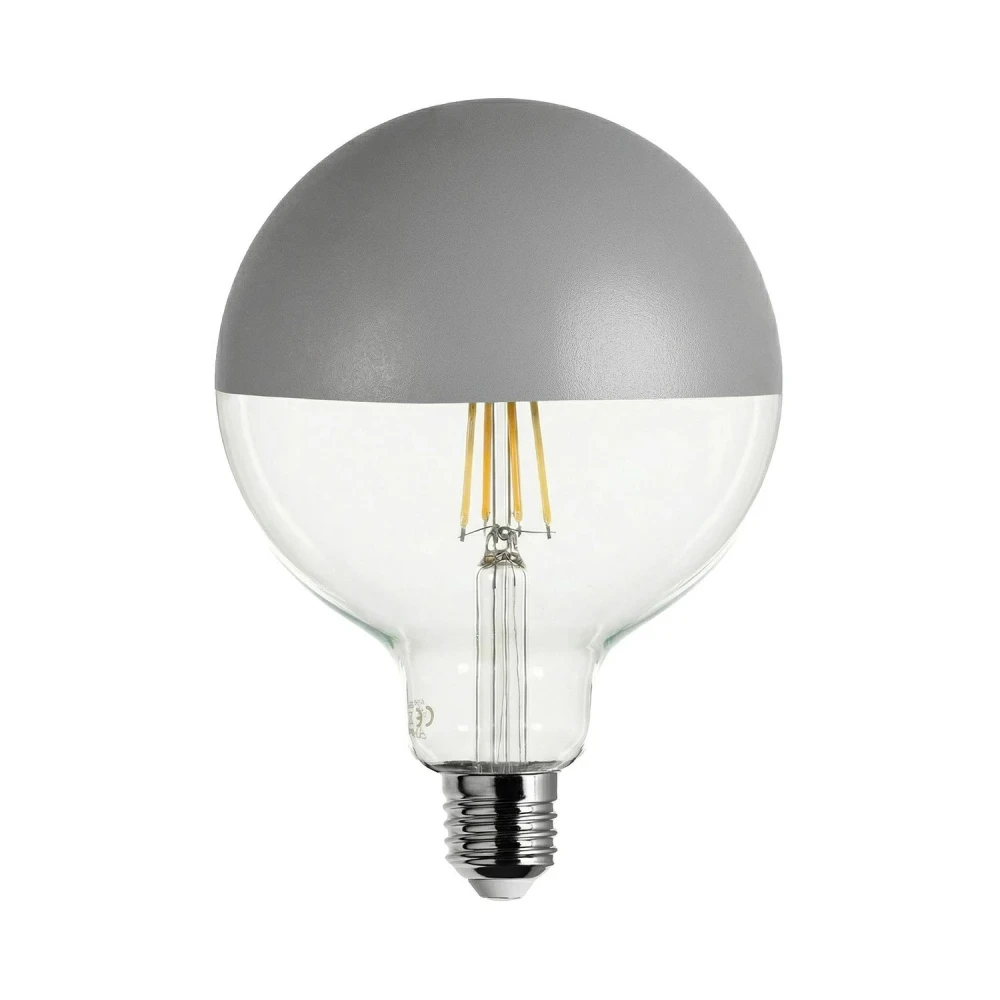 Λαμπτήρας LED Maria G125 4,8W 806Lm Filament E27 2700K Ρυθμιζόμενης έντασης - Γκρι - Creative Cables