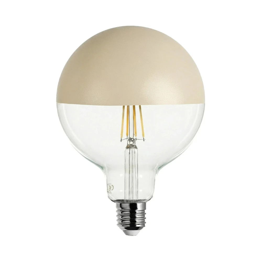 Λαμπτήρας LED Maria G125 4,8W 806Lm Filament E27 2700K Ρυθμιζόμενης έντασης - Μπεζ - Creative Cables