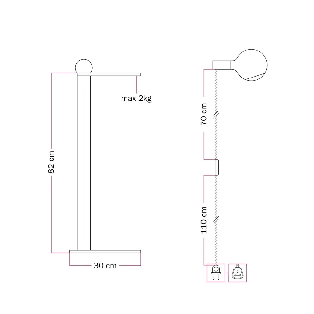 Φωτιστικό Δαπέδου Rocco Με Λαμπτήρα Camo E27 max 7W - Κίτρινο - Creative Cables