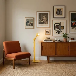 Φωτιστικό Δαπέδου Rocco Με Λαμπτήρα Camo E27 max 7W - Κίτρινο - Creative Cables