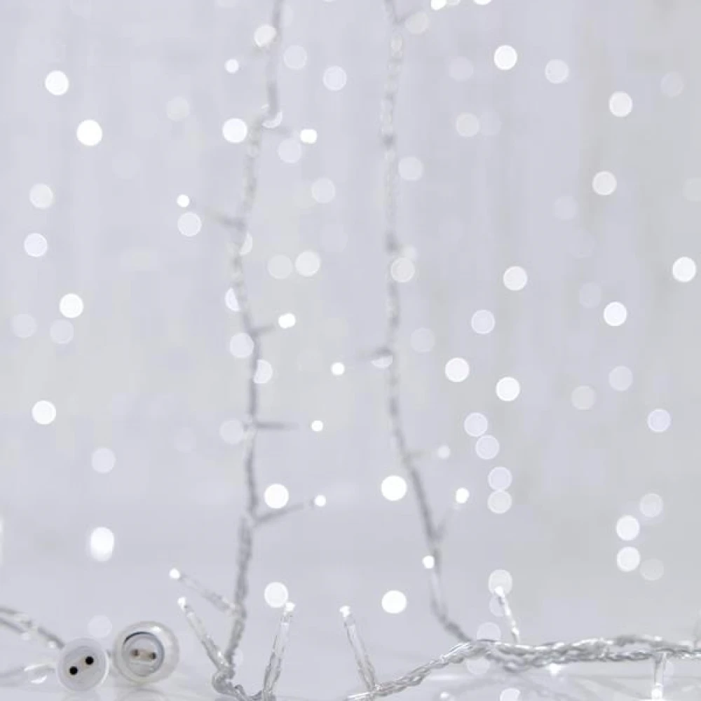 ΚΟΥΡΤΙΝΑ 240 LED ΚΑΙ 4 ΕΠΕΚΤΑΣΕΙΣ ΕΩΣ 3 ΣΕΤ, ΔΙΑΦΑΝΟ PVC ΚΑΛΩΔΙΟ, ΛΕΥΚΟ LED (H100 x W200cm, 20 ΣΕΙΡΕΣ x 12 LED) ΙΡ44