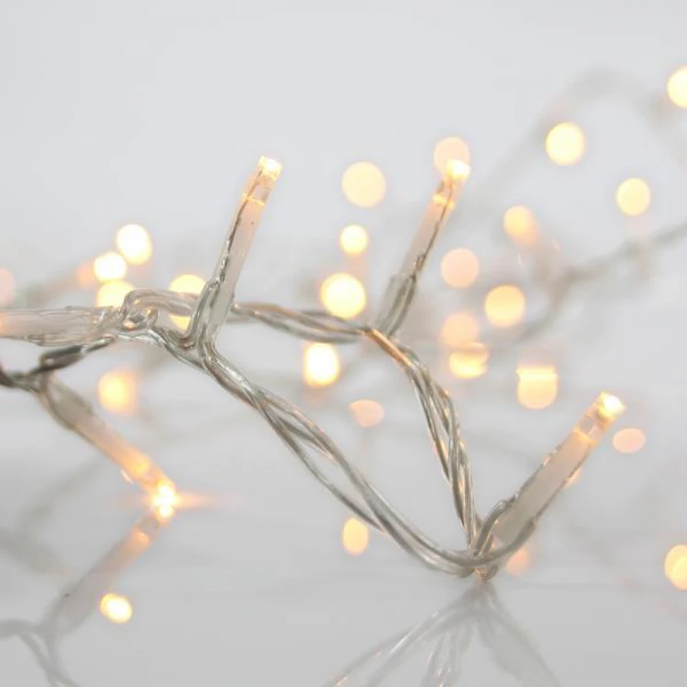 ΒΡΟΧΗ, 360 LED 3mm ΜΕ ΔΙΑΦΑΝΟ PVC ΚΑΛΩΔΙΟ, ΘΕΡΜΟ ΛΕΥΚΟ LED (H52 x W1185cm), ΠΡΟΕΚΤΑΣΗ ΠΑΡΟΧΗΣ 3m, ΙΡ44